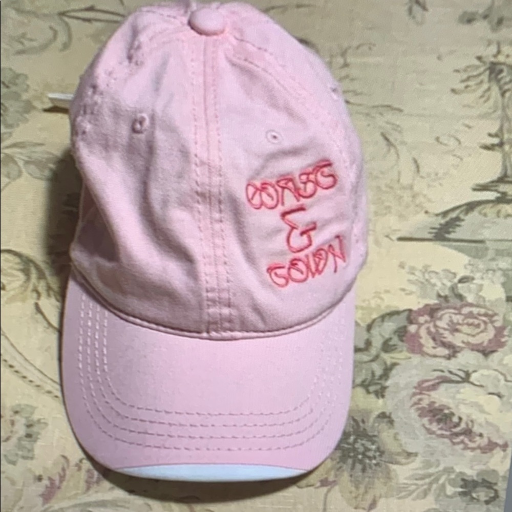Pink Embroidered Cap